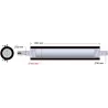 Rouleau n° 282 – rouleau racleur en acier-caoutchouc Ø100 mm pour machines AVR | OEM AVR 282.16.20 | fabricant KiJ