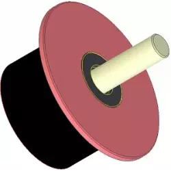 Rouleau n° 287 – rouleau porteur en acier-caoutchouc Ø90 mm pour machines Dewulf | OEM Dewulf 2660029C | fabricant KiJ