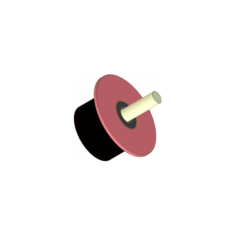 Rouleau n° 287 – rouleau porteur en acier-caoutchouc Ø90 mm pour machines Dewulf | OEM Dewulf 2660029C | fabricant KiJ