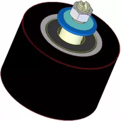 Rouleau n° 294 – rouleau porteur en acier-caoutchouc Ø90 mm pour machines Dewulf | OEM Dewulf 2660225 | fabricant KiJ