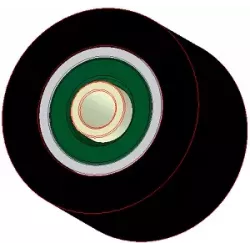 Rouleau n° 296 – rouleau porteur en acier-caoutchouc Ø90 mm pour machines Holaras | fabricant KiJ