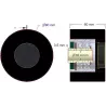 Rouleau n° 296 – rouleau porteur en acier-caoutchouc Ø90 mm pour machines Holaras | fabricant KiJ