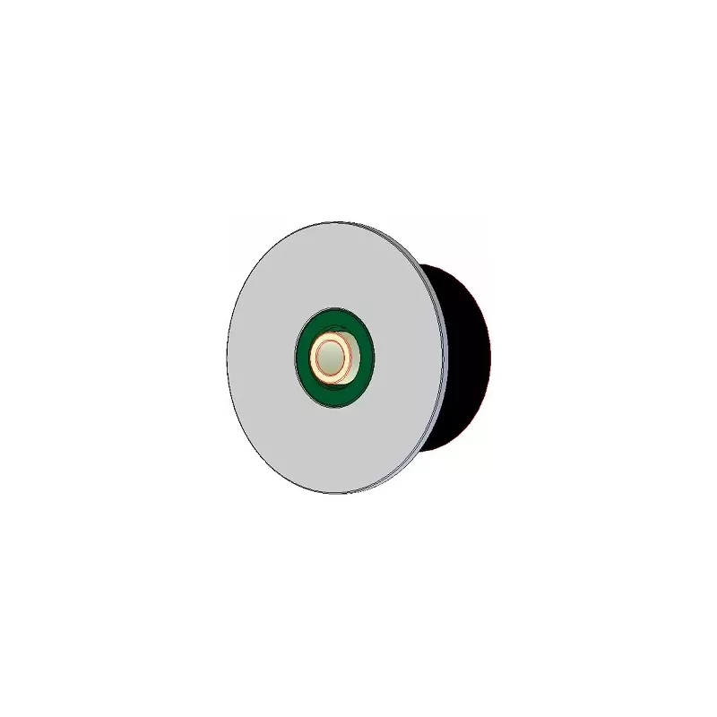 Rouleau n° 297 – rouleau porteur en acier-caoutchouc Ø90 mm pour machines Holaras | fabricant KiJ