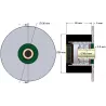 Rouleau n° 297 – rouleau porteur en acier-caoutchouc Ø90 mm pour machines Holaras | fabricant KiJ