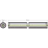 Rouleau n° 304 – rouleau en acier-caoutchouc Ø122 mm | OEM 184.223.00 | fabricant KiJ