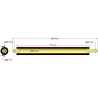 Rouleau n° 309 – rouleau racleur en acier-caoutchouc Ø82 mm pour machines Grimme | OEM Grimme 076.01365 | fabricant KiJ