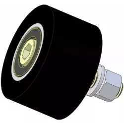 Rouleau n° 311a – rouleau porteur en acier-caoutchouc Ø90 mm pour machines Guaresi | fabricant KiJ