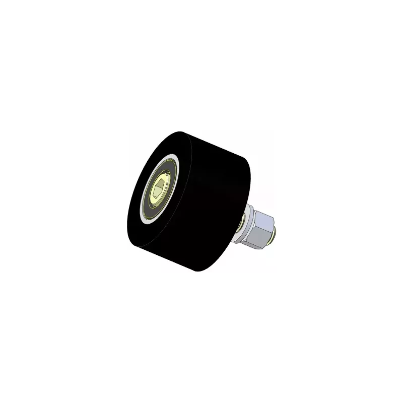 Rouleau n° 311a – rouleau porteur en acier-caoutchouc Ø90 mm pour machines Guaresi | fabricant KiJ