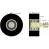 Rouleau n° 312 – rouleau porteur en acier-caoutchouc Ø110 mm pour machines Guaresi | OEM Guaresi P7300572000 | fabricant KiJ