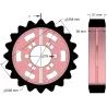Rouleau n° 321 – rouleau d'entraînement en acier-caoutchouc Ø258 mm, pas 35 mm, pour machines Grimme | OEM Grimme 076.04047 | fabricant KiJ