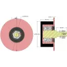 Rouleau n° 325 – rouleau de renvoi en acier-caoutchouc Ø100 mm pour machines Sandei | fabricant KiJ