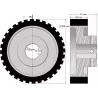 Rouleau n° 333 – rouleau Ø220 mm pour machines Wuhlmaus | fabricant KiJ