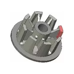 Rouleau n° 27 – rouleau de guidage en fonte Ø103 mm pour arracheuse de pommes de terre Anna Z644 | OEM Anna 5644-60-005, 090.60.013.02 | fabricant KiJ