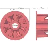 Rouleau n° 27 – rouleau de guidage en fonte Ø103 mm pour arracheuse de pommes de terre Anna Z644 | OEM Anna 5644-60-005, 090.60.013.02 | fabricant KiJ