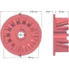 Rouleau n° 28 – rouleau d'entraînement en fonte Ø160 mm | fabricant KiJ