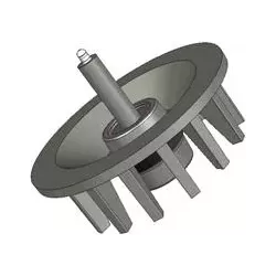 Rouleau n° 41 – rouleau de renvoi en fonte Ø172 mm, pas 40 mm, pour machines Stoll | OEM Stoll 0071590, 0190550 | fabricant KiJ