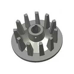 Rouleau n° 48 – rouleau d'entraînement en fonte Ø145 mm, pas 44 mm | fabricant KiJ