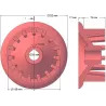 Rouleau n° 50 – rouleau d'entraînement en fonte Ø180 mm, pas 40 mm | fabricant KiJ