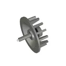 Rouleau n° 56 – rouleau de renvoi en fonte Ø120 mm, pas 40 mm, pour machines Stoll | OEM Stoll 1507970, 1507980 | fabricant KiJ