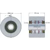 Rouleau n° 58 – rouleau en acier Ø80 mm pour machines Reekie | OEM Reekie RSS1139 | fabricant KiJ