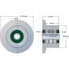Rouleau n° 59 – rouleau de renvoi en acier Ø80 mm pour machines Reekie | OEM Reekie RSS1138 | fabricant KiJ