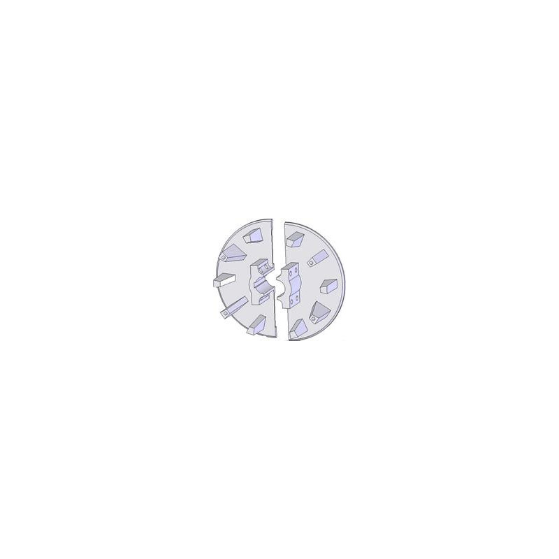 Rouleau n° 60 – rouleau d'entraînement en fonte Ø238 mm, pas 40/80 mm | OEM 000.00345 | fabricant KiJ