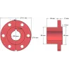 Rouleau n° 77 – moyeu de rouleau Ø65 mm pour arracheuse de pommes de terre Bolko Z-643 | fabricant KiJ