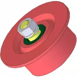Rouleau n° 81 – rouleau de renvoi en acier Ø100 mm pour arracheuse de pommes de terre Anna Z644 | OEM Anna 564421016 | fabricant KiJ