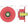 Rouleau n° 81 – rouleau de renvoi en acier Ø100 mm pour arracheuse de pommes de terre Anna Z644 | OEM Anna 564421016 | fabricant KiJ