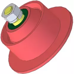 Rouleau n° 82 – rouleau de renvoi Ø100 mm pour arracheuse de pommes de terre Anna Z644 | OEM Anna 5644-21-025, 5644-60-022 | fabricant KiJ