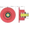 Rouleau n° 82 – rouleau de renvoi Ø100 mm pour arracheuse de pommes de terre Anna Z644 | OEM Anna 5644-21-025, 5644-60-022 | fabricant KiJ