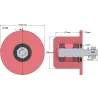 Rouleau n° 86 – rouleau de renvoi en acier Ø90 mm pour arracheuse de pommes de terre Anna Z644 | OEM Anna 564421015 | fabricant KiJ