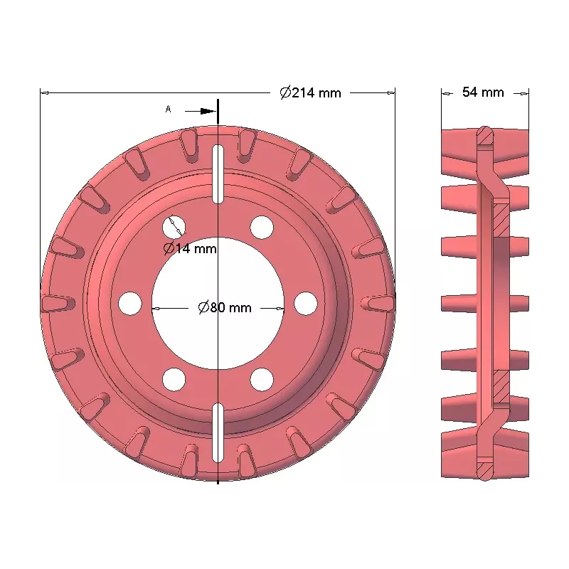 Rouleau n° 87 – rouleau d'entraînement en fonte pour arracheuse Z-609 | OEM 5609110100 | fabricant KiJ
