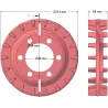 Rouleau n° 87 – rouleau d'entraînement en fonte pour arracheuse Z-609 | OEM 5609110100 | fabricant KiJ