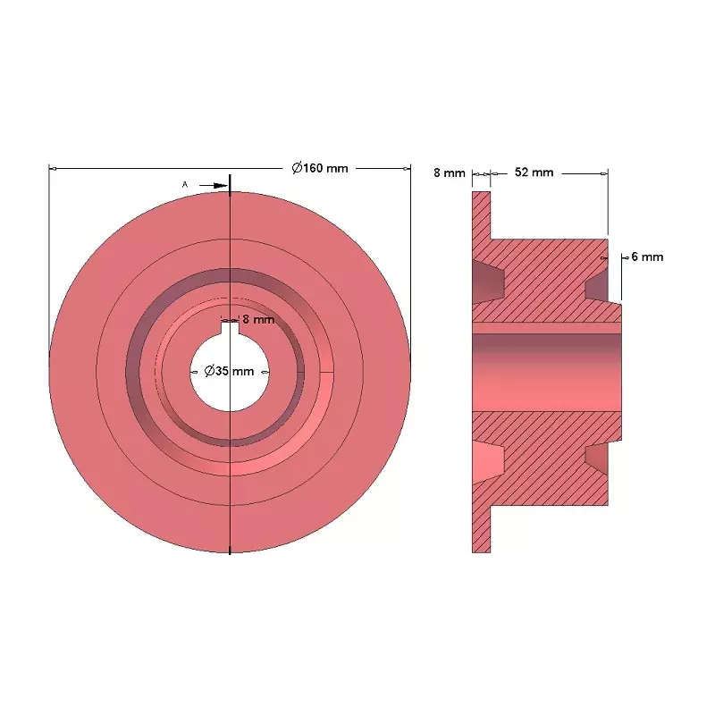 Rouleau n° 88 – rouleau de renvoi Ø118 mm pour arracheuse de pommes de terre Anna Z644 | OEM Anna 5644-51-009 | fabricant KiJ