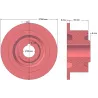 Rouleau n° 88 – rouleau de renvoi Ø118 mm pour arracheuse de pommes de terre Anna Z644 | OEM Anna 5644-51-009 | fabricant KiJ