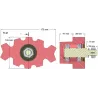 Rouleau n° 91 – rouleau secoueur en fonte pour arracheuse de pommes de terre Anna Z644 | OEM Anna 564438003 | fabricant KiJ