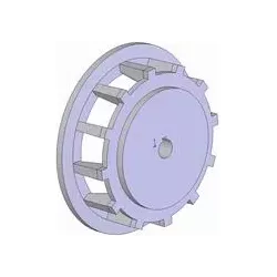 Rouleau n° 103 – rouleau d'entraînement en fonte Ø258 mm, pas 35 mm | fabricant KiJ