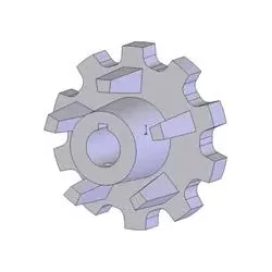 Rouleau n° 126 – rouleau d'entraînement en fonte Ø110 mm, pas 40 mm | fabricant KiJ