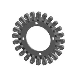 Rouleau n° 128 – rouleau en fonte Ø295 mm, pas 60 mm, pour machines Grimme | OEM Grimme 006.00295, 200.06503 | fabricant KiJ