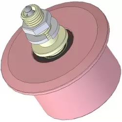Rouleau n° 132 – rouleau de renvoi en fonte Ø100 mm pour machines Grimme | OEM Grimme 200.00807 | fabricant KiJ