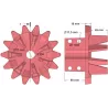 Rouleau n° 153 – rouleau d'entraînement en fonte Ø180 mm, pas 33 mm | fabricant KiJ