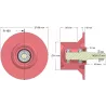 Rouleau n° 160 – rouleau de renvoi en fonte Ø91 mm | fabricant KiJ