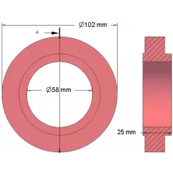 Rouleau n° 177 – rouleau de guidage Ø102 mm | OEM 035737 | fabricant KiJ