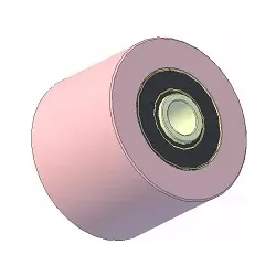Rouleau n° 187 – rouleau porteur en acier Ø100 mm pour machines ROPA | OEM ROPA 252062 | fabricant KiJ