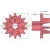 Rouleau n° 200 – rouleau d'entraînement en fonte, pas 33 mm | fabricant KiJ