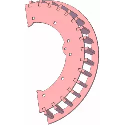 Rouleau n° 221 – rouleau d'entraînement en acier Ø500 mm pour machines ROPA | OEM ROPA 121538, 1197019299 | fabricant KiJ