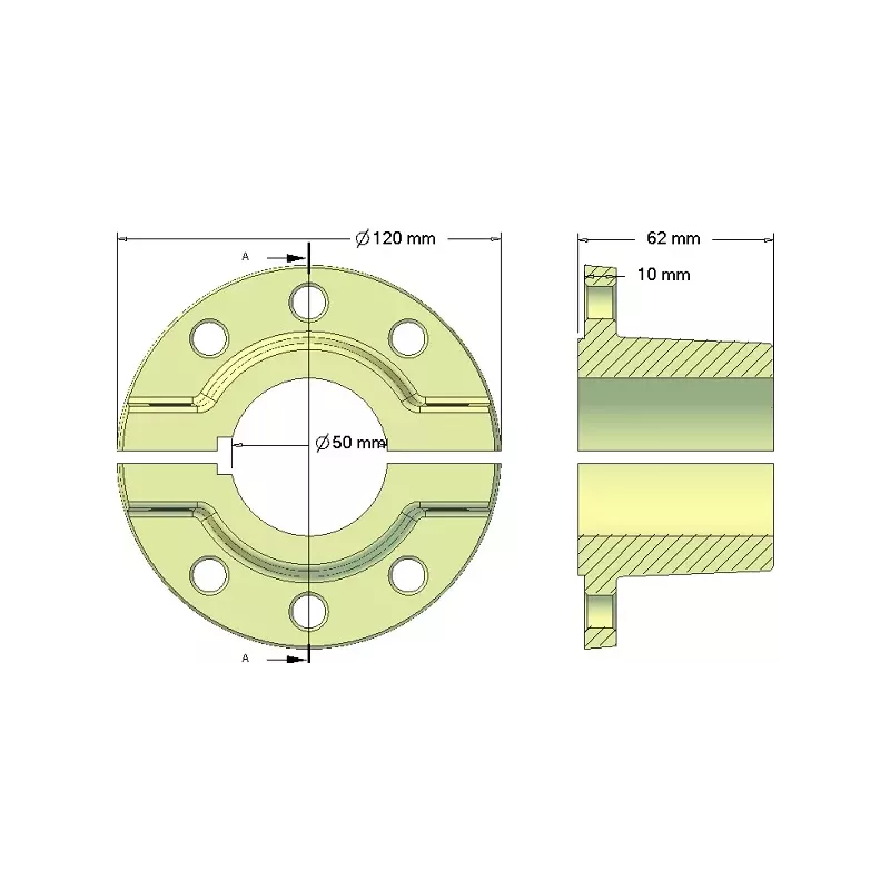Rouleau n° 226 – moyeu de rouleau en fonte pour machines Grimme | OEM Grimme 003.00024 | fabricant KiJ