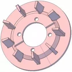 Rouleau n° 239 – rouleau d'entraînement en fonte Ø188 mm, pas 35 mm, pour machines Grimme | OEM Grimme 006.00244 | fabricant KiJ