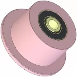 Rouleau n° 261 – rouleau porteur en acier Ø100 mm pour machines ROPA | OEM ROPA 252006 | fabricant KiJ